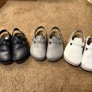 Birkenstock Women's Flats - Black, Gray, and White Collection